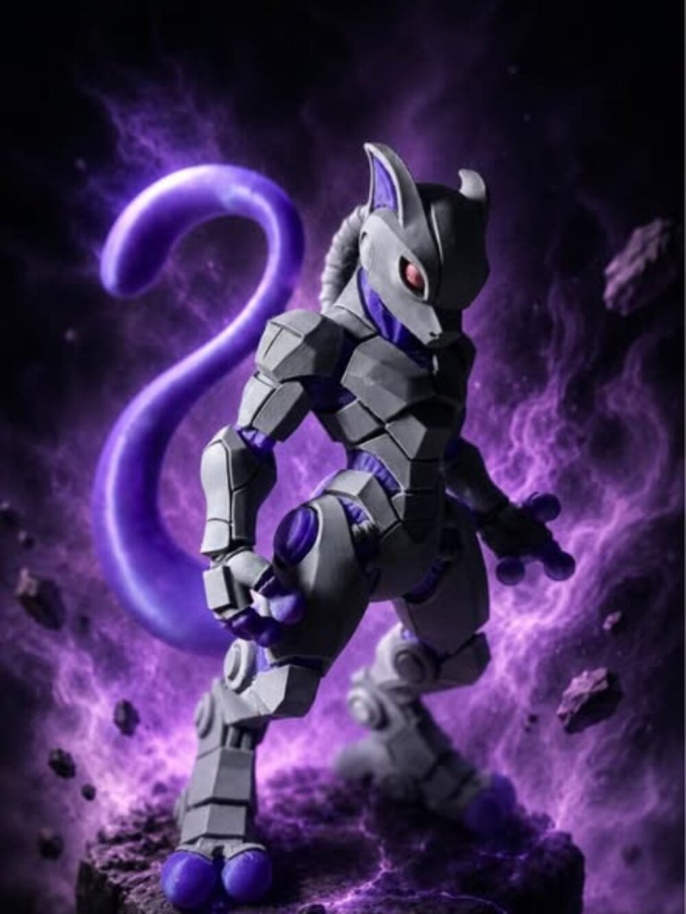 Mewtwo Armored 10' 3D Printed Collectible